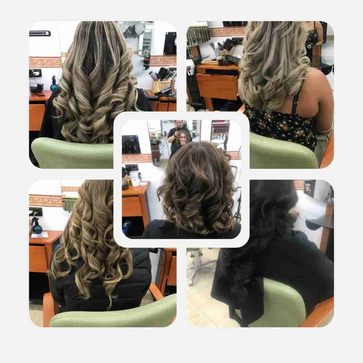 Corte y peinado de mujer con ondas en Zaragoza 1 corte y peinado de mujer con ondas en zaragoza