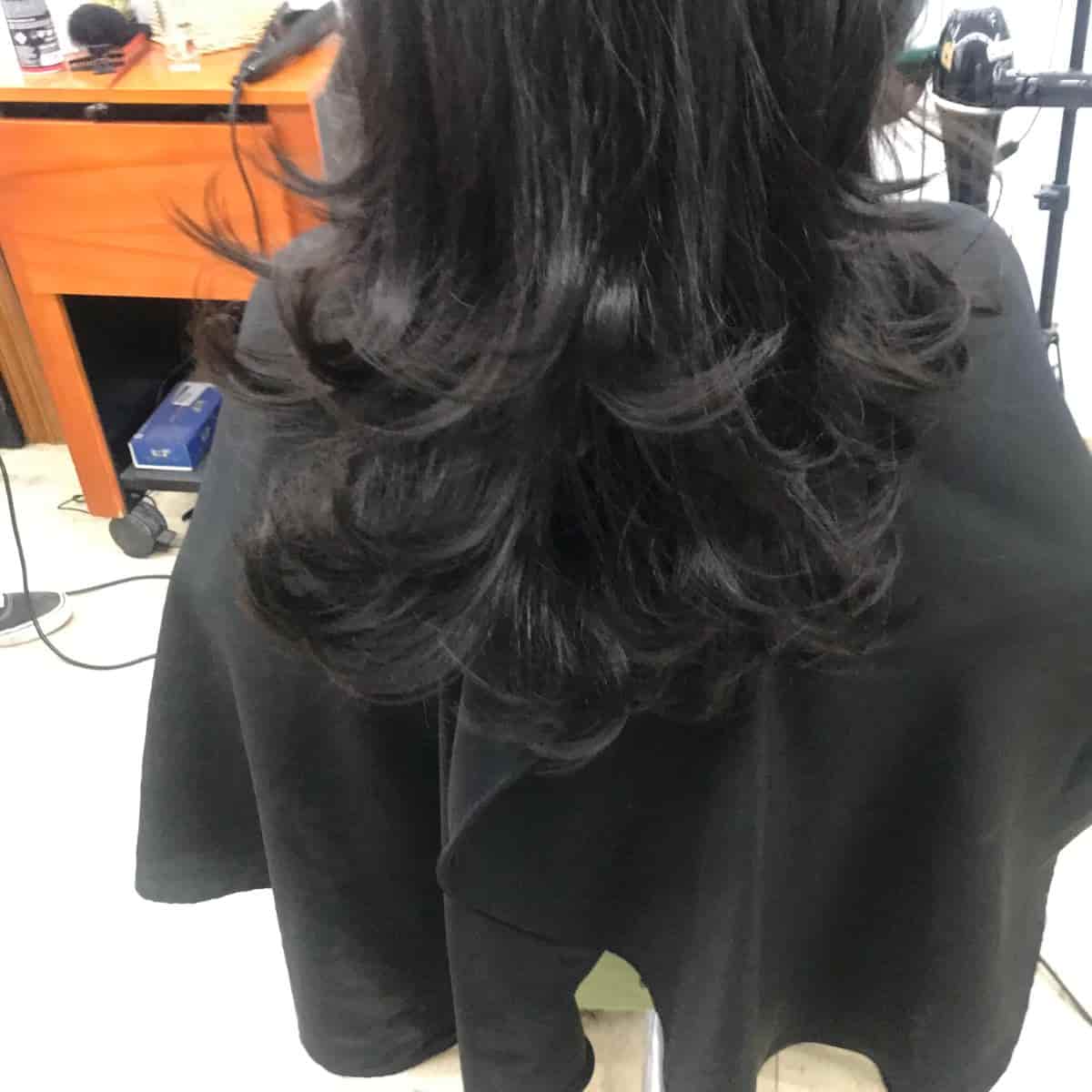 Corte y peinado de mujer con ondas en Zaragoza 3 corte y peinado con movimiento en ondas en zaragoza